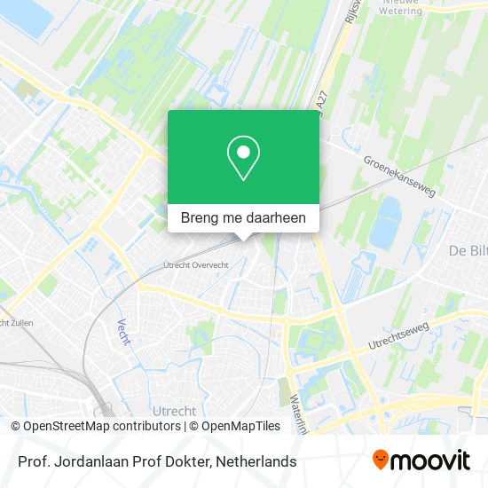 Prof. Jordanlaan Prof Dokter kaart