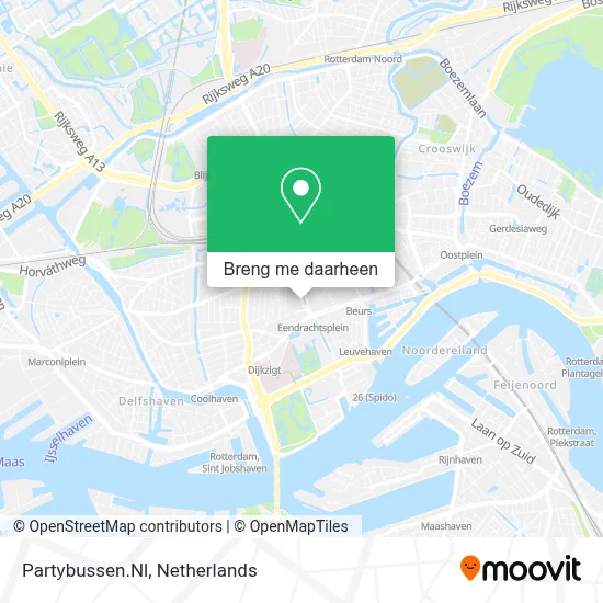 Partybussen.Nl kaart