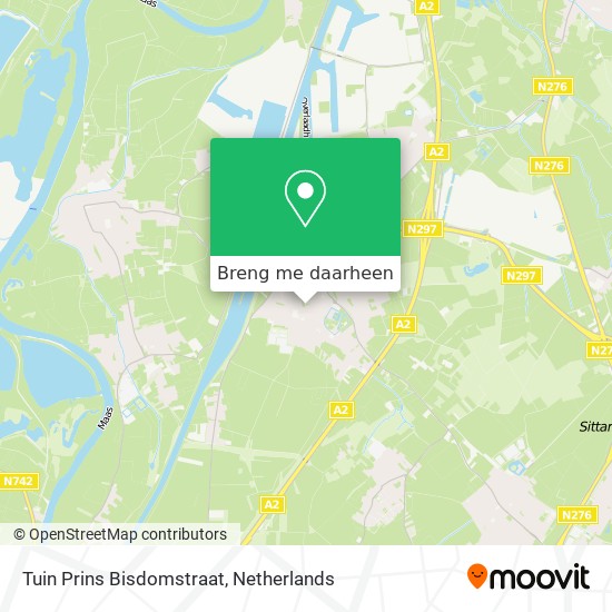 Tuin Prins Bisdomstraat kaart