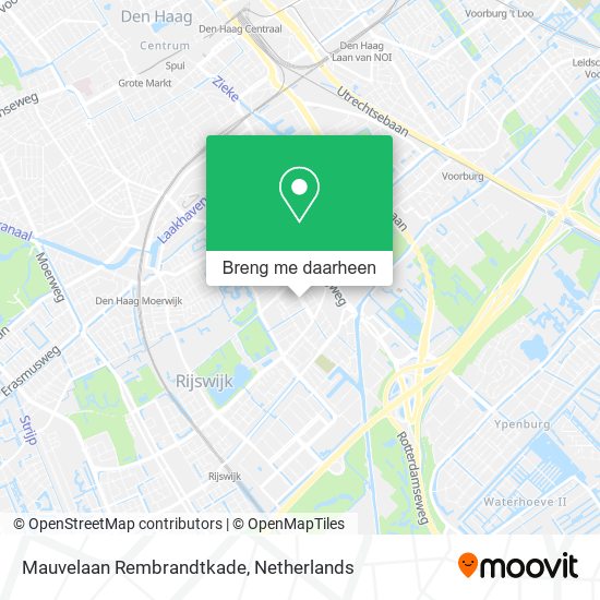 Mauvelaan Rembrandtkade kaart