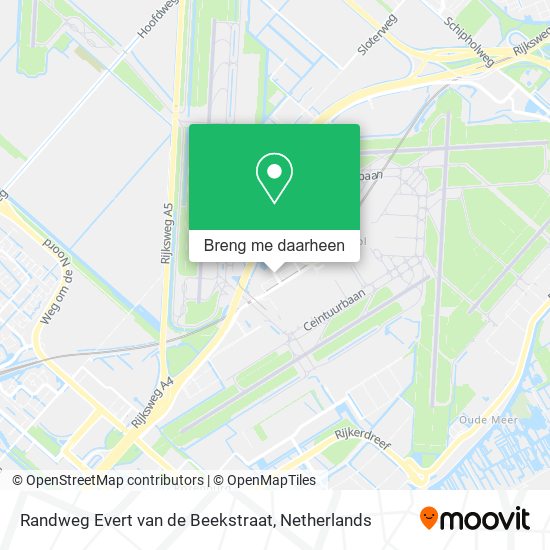 Randweg Evert van de Beekstraat kaart