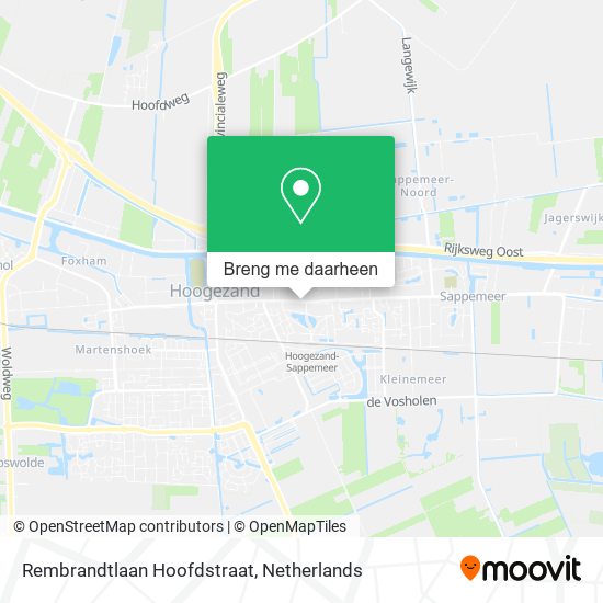 Rembrandtlaan Hoofdstraat kaart