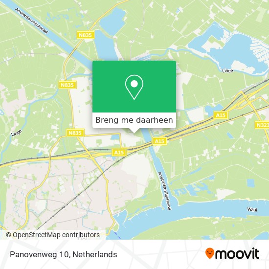 Panovenweg 10 kaart