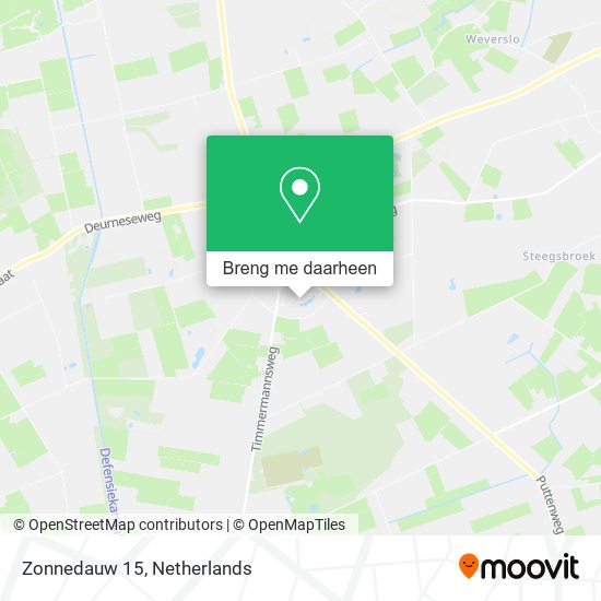 Zonnedauw 15, 5813 CW Ysselsteyn kaart