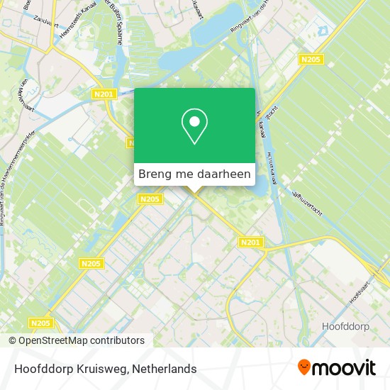 Hoofddorp Kruisweg kaart