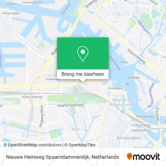 Nieuwe Hemweg Spaarndammerdijk kaart