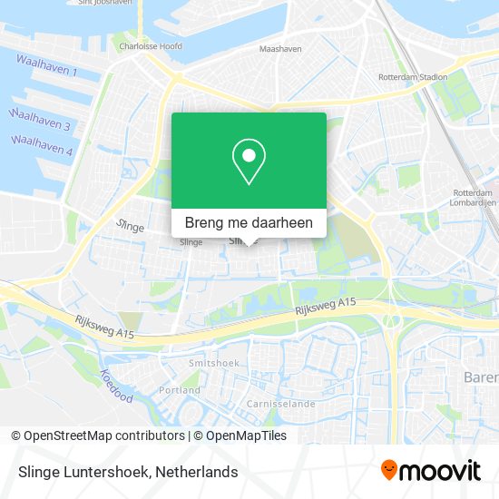 Slinge Luntershoek kaart