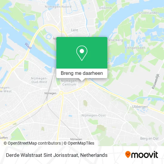 Derde Walstraat Sint Jorisstraat kaart