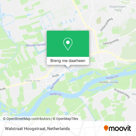Walstraat Hoogstraat kaart