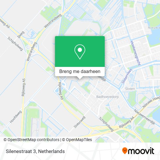 Silenestraat 3 kaart