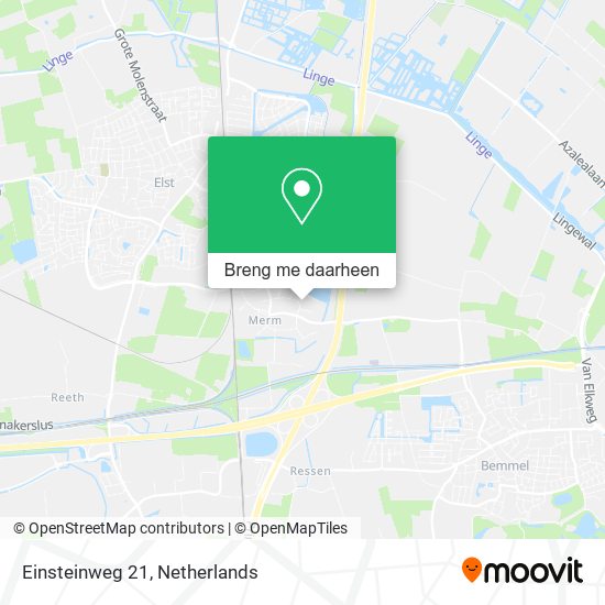 Einsteinweg 21 kaart