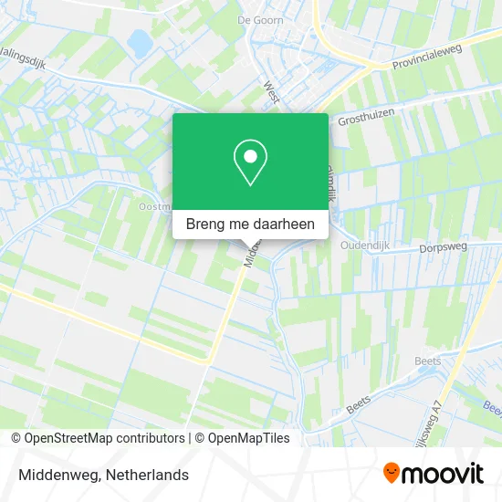 Middenweg kaart