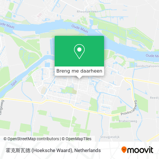 霍克斯瓦德 (Hoeksche Waard) kaart