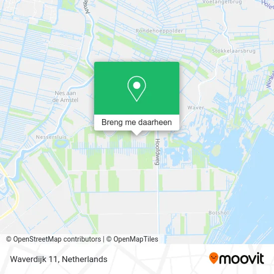 Waverdijk 11 kaart