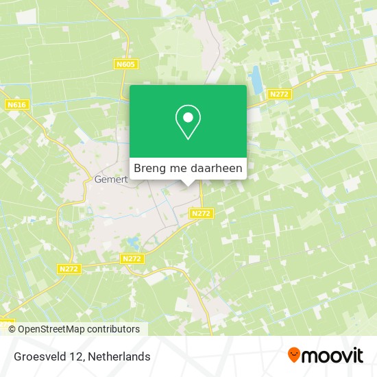 Groesveld 12 kaart