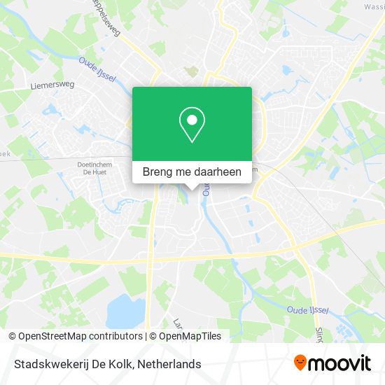 Stadskwekerij De Kolk kaart