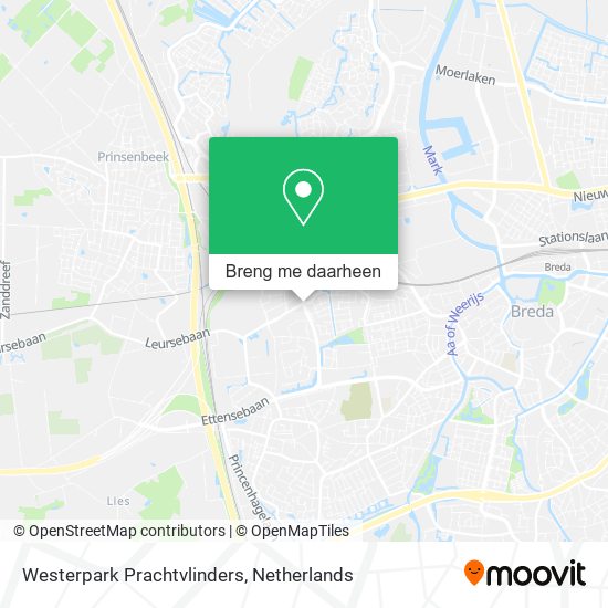 Westerpark Prachtvlinders kaart