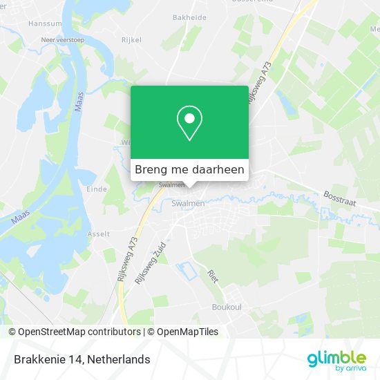 Brakkenie 14 kaart