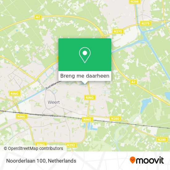 Noorderlaan 100 kaart