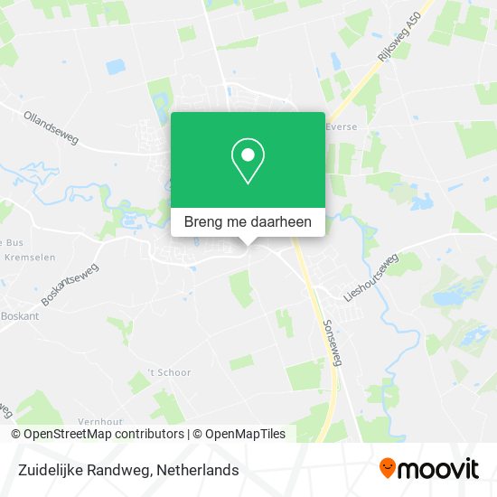 Zuidelijke Randweg kaart