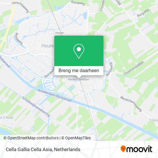 Cella Gallia Cella Asia kaart