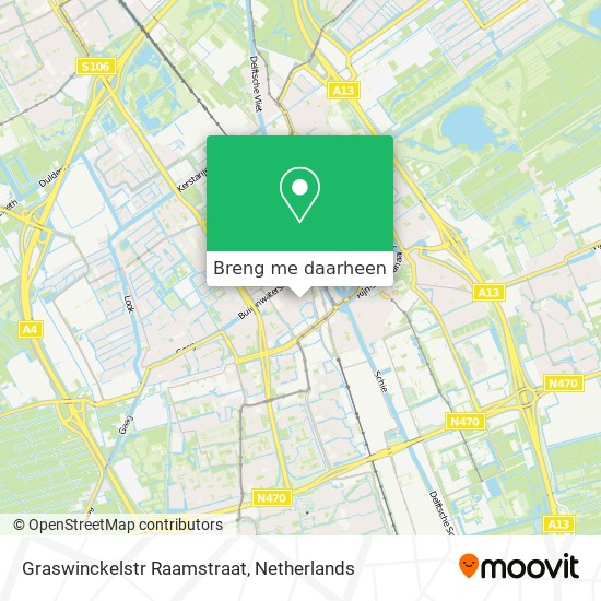 Graswinckelstr Raamstraat kaart