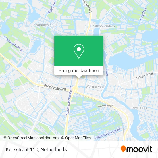 Kerkstraat 110 kaart