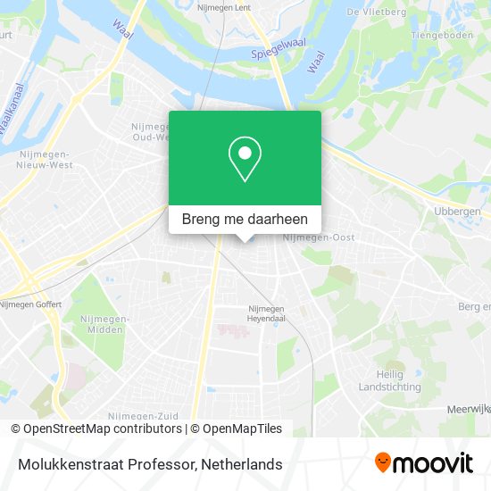 Molukkenstraat Professor kaart