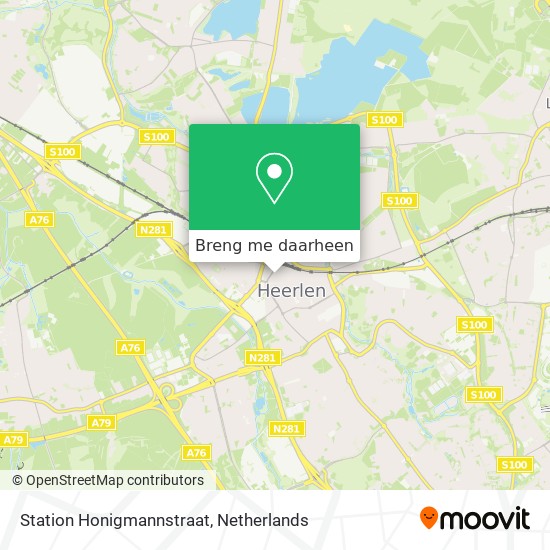 Station Honigmannstraat kaart
