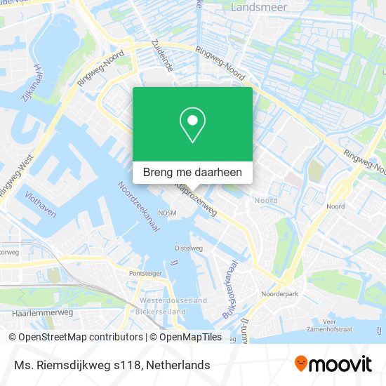 Ms. Riemsdijkweg s118 kaart