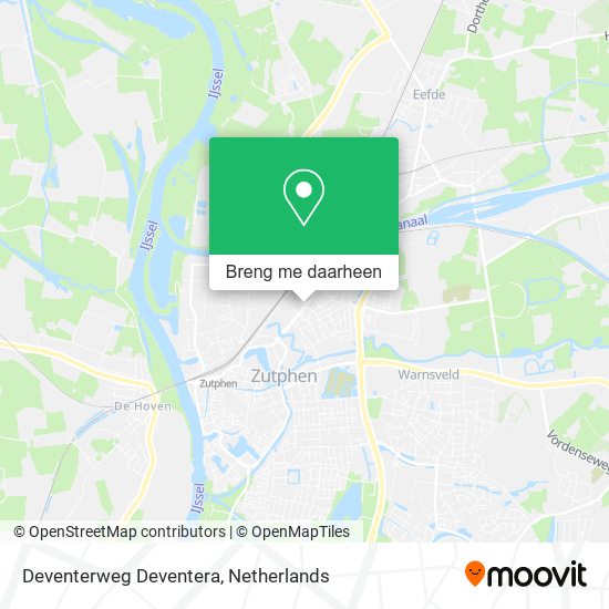 Deventerweg Deventera kaart