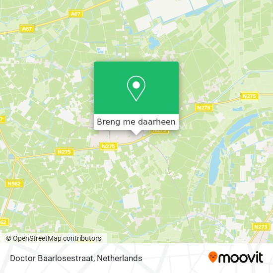 Doctor Baarlosestraat kaart