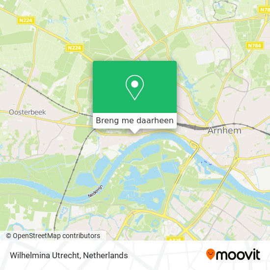 Wilhelmina Utrecht kaart