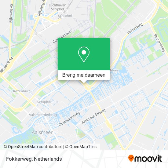 Fokkerweg kaart