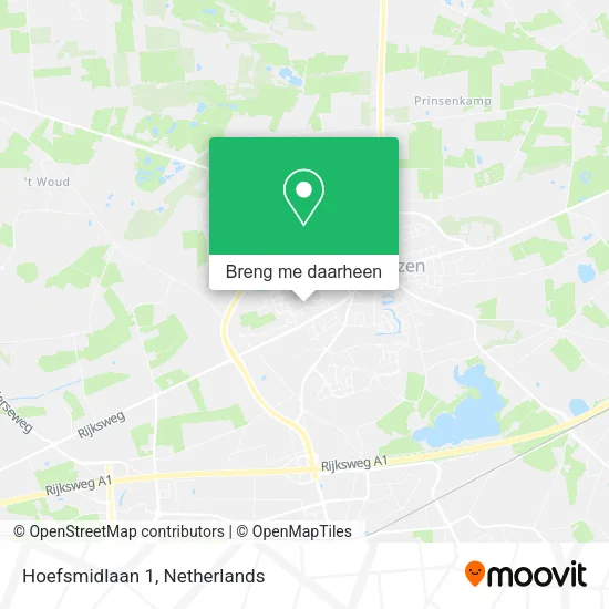 Hoefsmidlaan 1 kaart