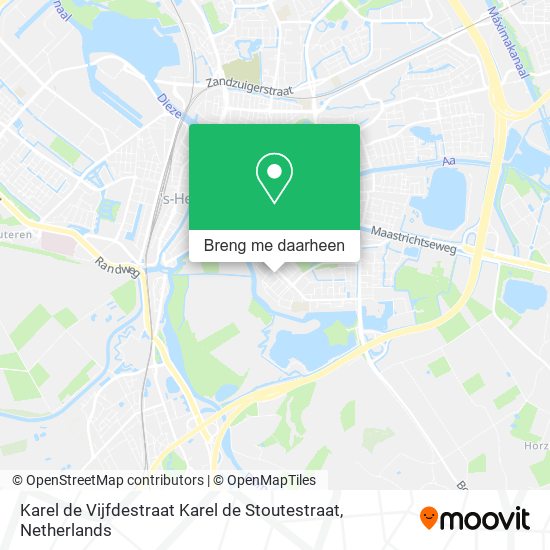 Karel de Vijfdestraat Karel de Stoutestraat kaart