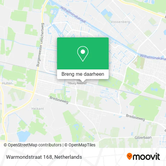 Warmondstraat 168 kaart
