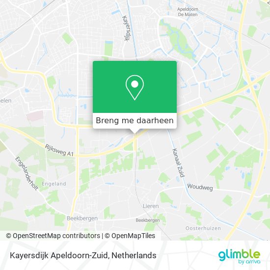 Kayersdijk Apeldoorn-Zuid kaart