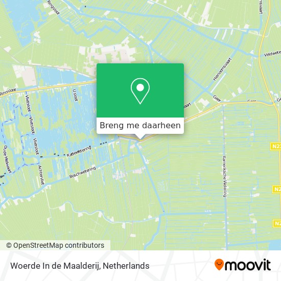 Woerde In de Maalderij kaart