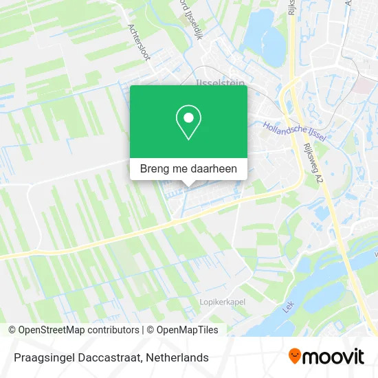 Praagsingel Daccastraat kaart