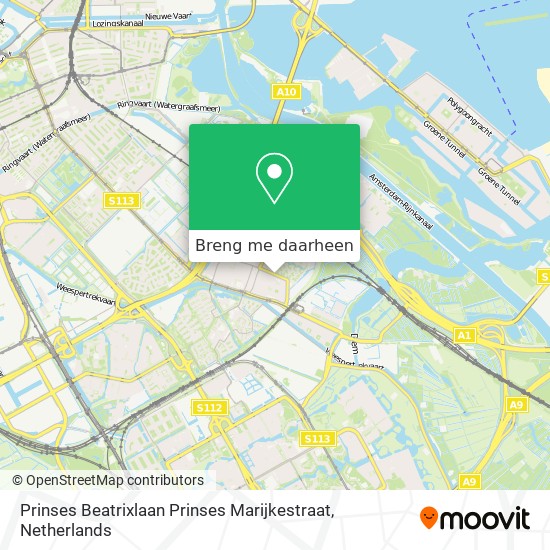 Prinses Beatrixlaan Prinses Marijkestraat kaart