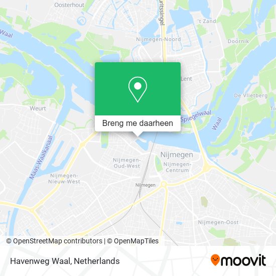 Havenweg Waal kaart