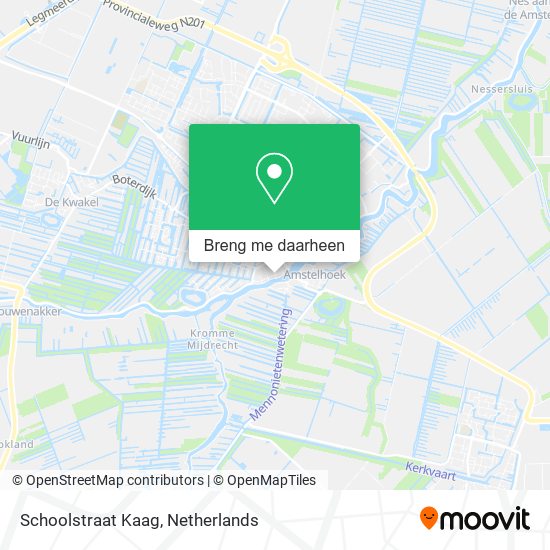 Schoolstraat Kaag kaart