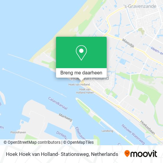 Hoek Hoek van Holland- Stationsweg kaart