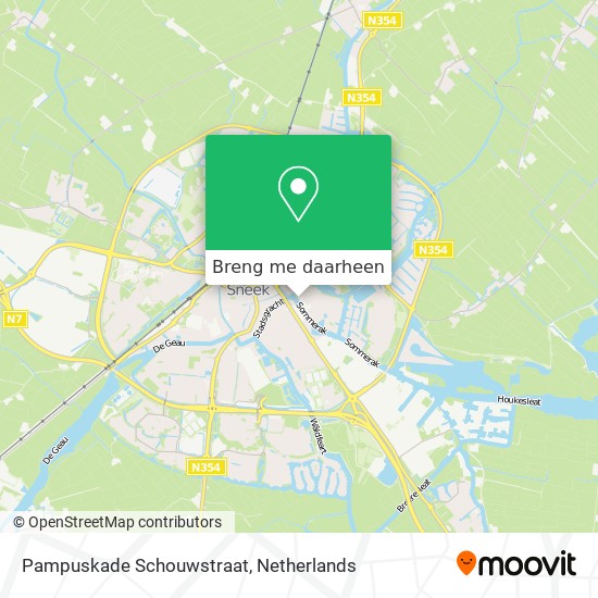Pampuskade Schouwstraat kaart