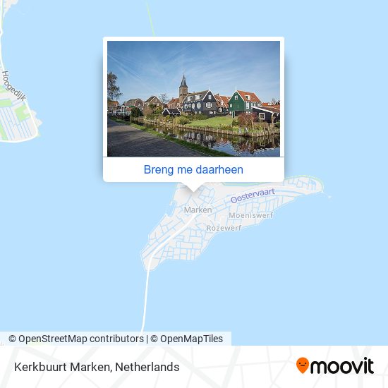 Kerkbuurt Marken kaart