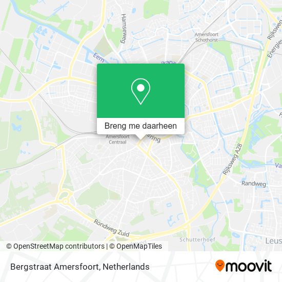 Bergstraat Amersfoort kaart