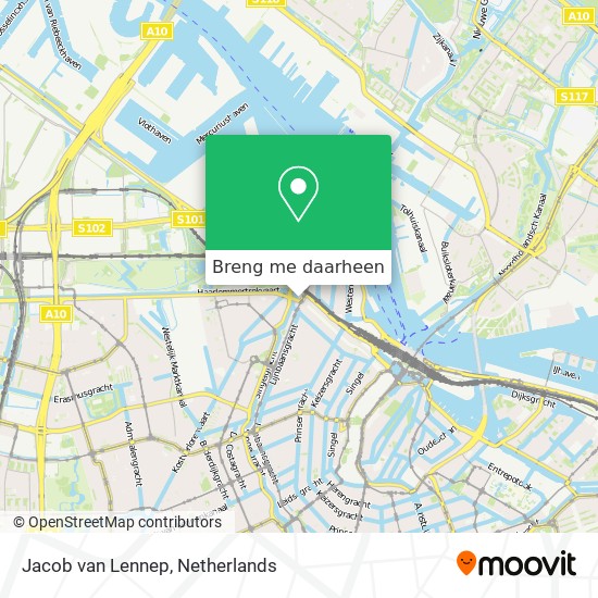 Jacob van Lennep kaart