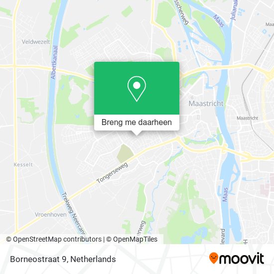 Borneostraat 9 kaart