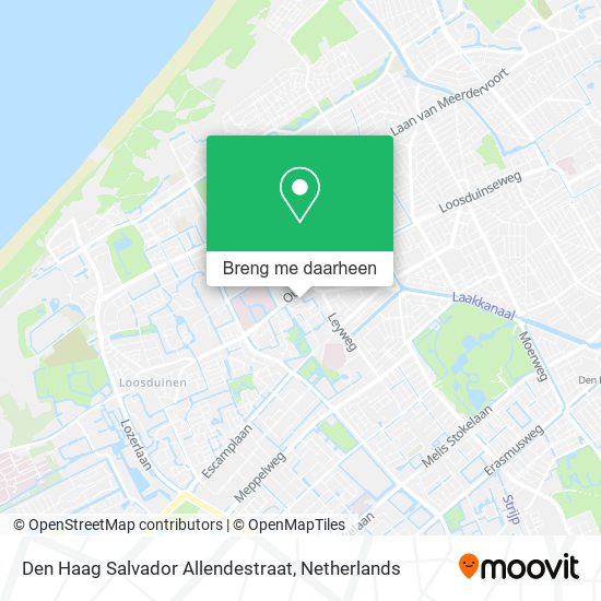 Den Haag Salvador Allendestraat kaart